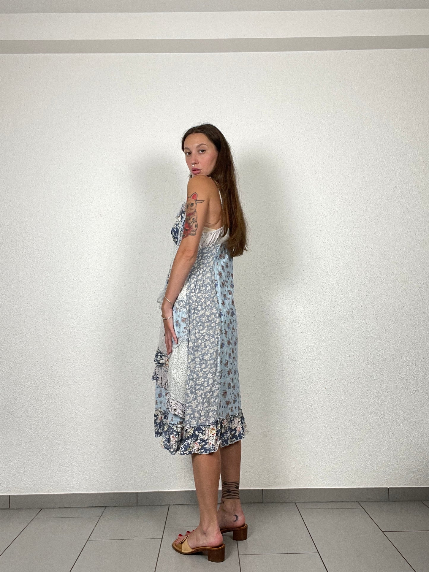 Patchwork Boho Y2K Dress