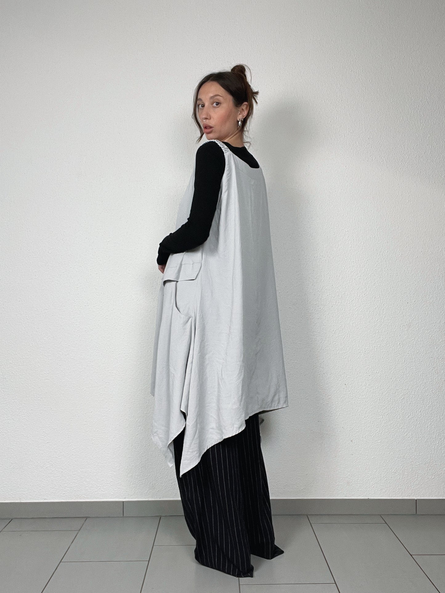 Asymmetric Oversized Tunic Dress