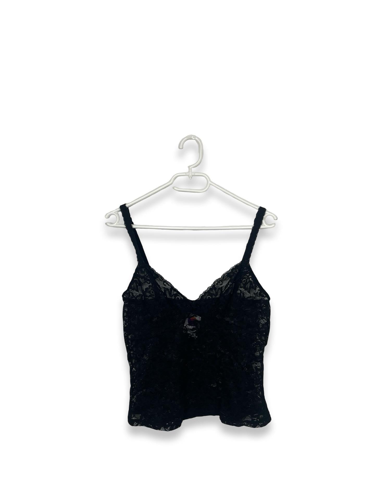 Vintage Y2K black lace cami